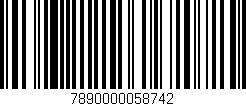 Código de barras (EAN, GTIN, SKU, ISBN): '7890000058742'