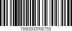 Código de barras (EAN, GTIN, SKU, ISBN): '7890000058759'