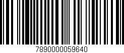 Código de barras (EAN, GTIN, SKU, ISBN): '7890000059640'