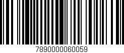 Código de barras (EAN, GTIN, SKU, ISBN): '7890000060059'