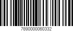 Código de barras (EAN, GTIN, SKU, ISBN): '7890000060332'