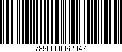 Código de barras (EAN, GTIN, SKU, ISBN): '7890000062947'