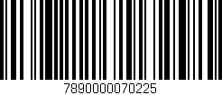 Código de barras (EAN, GTIN, SKU, ISBN): '7890000070225'