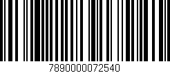 Código de barras (EAN, GTIN, SKU, ISBN): '7890000072540'