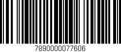 Código de barras (EAN, GTIN, SKU, ISBN): '7890000077606'