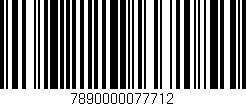Código de barras (EAN, GTIN, SKU, ISBN): '7890000077712'