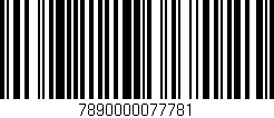 Código de barras (EAN, GTIN, SKU, ISBN): '7890000077781'