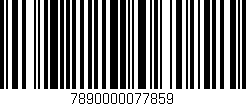 Código de barras (EAN, GTIN, SKU, ISBN): '7890000077859'