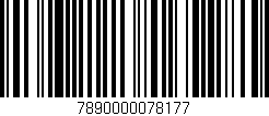 Código de barras (EAN, GTIN, SKU, ISBN): '7890000078177'