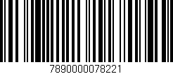 Código de barras (EAN, GTIN, SKU, ISBN): '7890000078221'