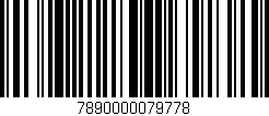 Código de barras (EAN, GTIN, SKU, ISBN): '7890000079778'