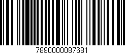Código de barras (EAN, GTIN, SKU, ISBN): '7890000087681'