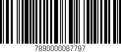 Código de barras (EAN, GTIN, SKU, ISBN): '7890000087797'