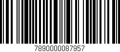 Código de barras (EAN, GTIN, SKU, ISBN): '7890000087957'