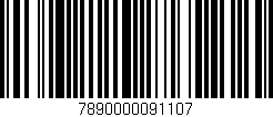 Código de barras (EAN, GTIN, SKU, ISBN): '7890000091107'