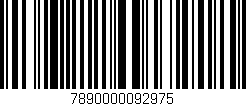 Código de barras (EAN, GTIN, SKU, ISBN): '7890000092975'