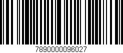 Código de barras (EAN, GTIN, SKU, ISBN): '7890000096027'
