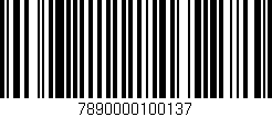 Código de barras (EAN, GTIN, SKU, ISBN): '7890000100137'