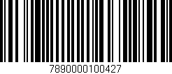 Código de barras (EAN, GTIN, SKU, ISBN): '7890000100427'
