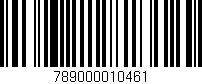 Código de barras (EAN, GTIN, SKU, ISBN): '789000010461'