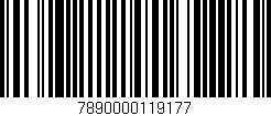 Código de barras (EAN, GTIN, SKU, ISBN): '7890000119177'