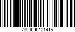 Código de barras (EAN, GTIN, SKU, ISBN): '7890000121415'