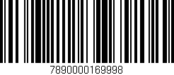 Código de barras (EAN, GTIN, SKU, ISBN): '7890000169998'