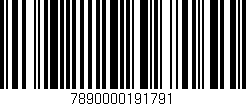 Código de barras (EAN, GTIN, SKU, ISBN): '7890000191791'