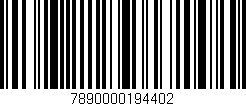 Código de barras (EAN, GTIN, SKU, ISBN): '7890000194402'
