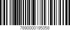 Código de barras (EAN, GTIN, SKU, ISBN): '7890000195058'