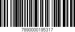 Código de barras (EAN, GTIN, SKU, ISBN): '7890000195317'
