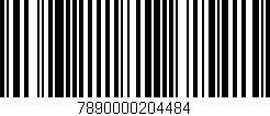 Código de barras (EAN, GTIN, SKU, ISBN): '7890000204484'