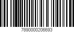 Código de barras (EAN, GTIN, SKU, ISBN): '7890000206693'