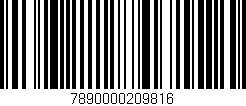 Código de barras (EAN, GTIN, SKU, ISBN): '7890000209816'