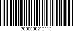 Código de barras (EAN, GTIN, SKU, ISBN): '7890000212113'