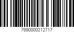 Código de barras (EAN, GTIN, SKU, ISBN): '7890000212717'