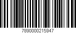 Código de barras (EAN, GTIN, SKU, ISBN): '7890000215947'