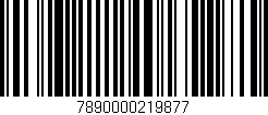 Código de barras (EAN, GTIN, SKU, ISBN): '7890000219877'