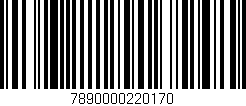Código de barras (EAN, GTIN, SKU, ISBN): '7890000220170'