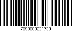 Código de barras (EAN, GTIN, SKU, ISBN): '7890000221733'