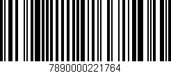 Código de barras (EAN, GTIN, SKU, ISBN): '7890000221764'