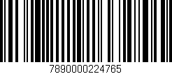 Código de barras (EAN, GTIN, SKU, ISBN): '7890000224765'