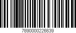 Código de barras (EAN, GTIN, SKU, ISBN): '7890000226639'