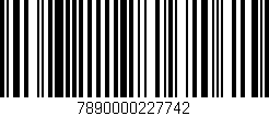 Código de barras (EAN, GTIN, SKU, ISBN): '7890000227742'