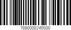 Código de barras (EAN, GTIN, SKU, ISBN): '7890000245500'
