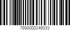 Código de barras (EAN, GTIN, SKU, ISBN): '7890000246033'