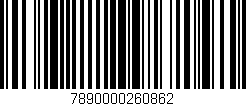 Código de barras (EAN, GTIN, SKU, ISBN): '7890000260862'