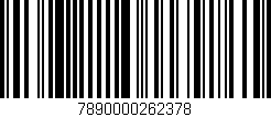 Código de barras (EAN, GTIN, SKU, ISBN): '7890000262378'