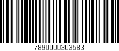 Código de barras (EAN, GTIN, SKU, ISBN): '7890000303583'