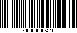 Código de barras (EAN, GTIN, SKU, ISBN): '7890000305310'